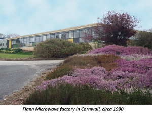 Flann Microwave Factory, cornwall circa 1990. Designers and manufacturers of precision waveguide solutions