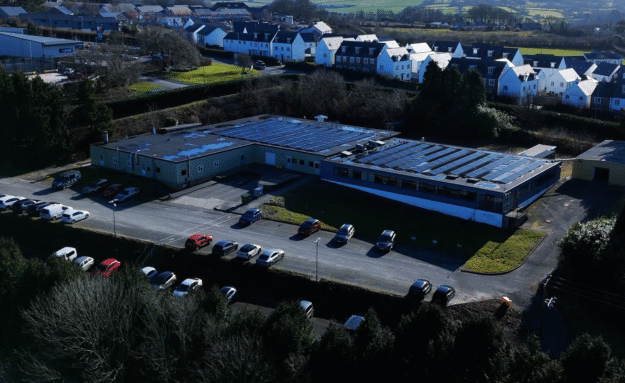 Overhead Exterior Shot – Photographed by Design79 Overhead exterior shot of Flann Microwave Ltd, photographed by Design79