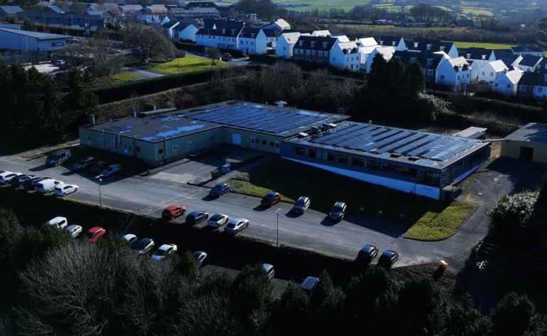 Overhead Exterior Shot – Photographed by Design79 Overhead exterior shot of Flann Microwave Ltd, photographed by Design79